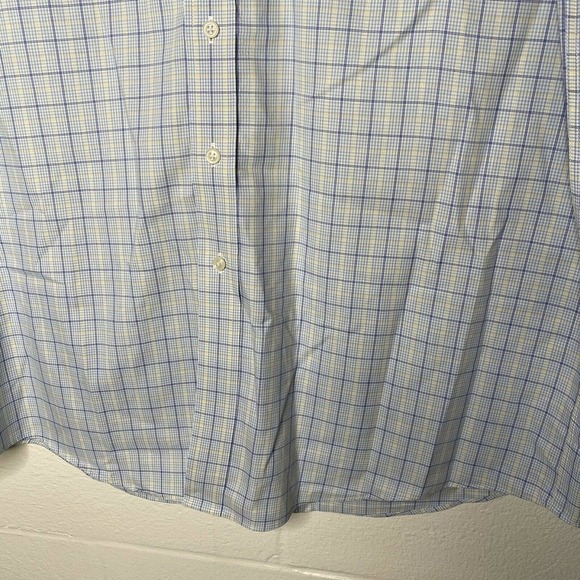 LL Bean Mens Wrinkle Resistant Short Sleeve Button Down Shirt SZ XL - Picture 4 of 7